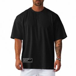 oversized Loose New Mesh Quick Dry Shirt Fitn Casual Men's T-Shirt Sports Running Short Sleeve Gym Bodybuilding Muscle Tops m6eY#