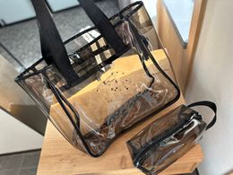 Ladies Shoulder Bag Luxury Jelly Transparent Bag Handbag Designer Designed Beach Bag with Beautiful Colours