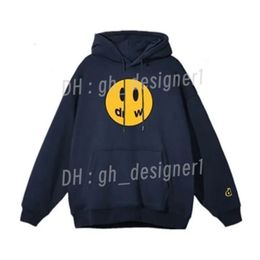 Men Designer Drewer Hoodie Handsome Little Yellow Man Retro Smiley Face Letters Print Sweatshirt Womens Tshirt Spring Trendsleeve High Street 21