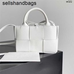 Handbag Totes Arco Bags Large BotteVenets 7a Genuine Leather Woven sheepskin grid woven handbag single shoulder womens handbag5V82
