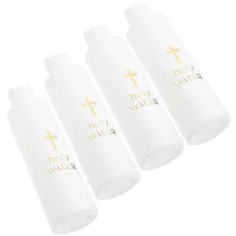 Vases 4 Pcs Holy Water Bottle Household Baptism Accessory Gifts Delicate Professional Small Plastic Container Cake Portable