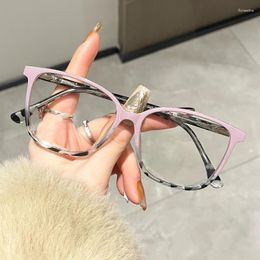 Sunglasses Frames TR90 Gaming Glasses Blue Light Blocking Eyeglass Frame For Women Vintage Square Optical Men Classic Designer 2024