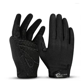 Cycling Gloves WEST BIKING Touch Screen Full Finger Men Women Breathable Anti-slip Anti- Sports Bicycle Glove