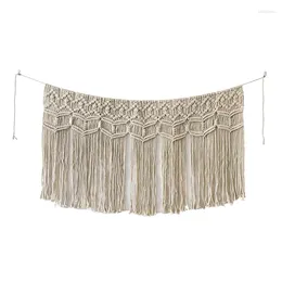 Tapestries Macrame Wall Hanging Handwoven Bohemian Cotton Rope Boho Tapestry For Living Room Bedroom Kitchen Home Decor