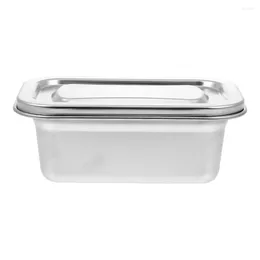 Bowls With Cover Ice Cream Box Freezer Container Stainless Steel Kitchen Utensils