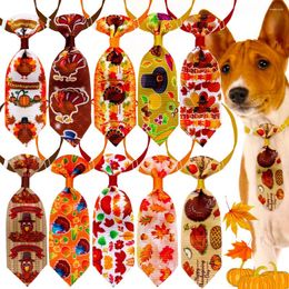 Dog Apparel 60pcs Thanksgiving Pet Supplies Neckties Small Cat Bow Tie/ Ties Fall Accessories Puppy
