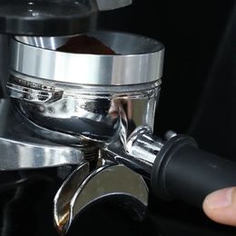 new 2024 Aluminum Smart Coffee Dosing Ring for Beer Mug Coffee Powder Tool Espresso Barista for 51 53 54 58MM Coffee Filter Tamper Aluminum