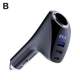 Upgrade 100W Car Charger Usb Type C Super Fast Charging PD 4.0 Quick Charge 3.0 Cigarette Lighter Socket For Iphone Huawei Samsung C0x5