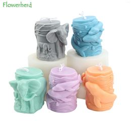 Baking Moulds Relief Dolphin Scented Candle Mould Silicone Moulds For Making Diy Elephant Cylindrical Resin