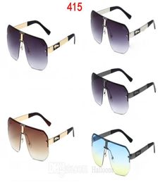 415 Top quality sunglasses polarized Glass lens classical designer for womens pilot Metal frame brand sunglass men women Holiday f3735855
