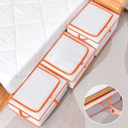 Storage Bags Foldable Clothing Bag Semitransparent Visual Window Clothes Boxes Dust-proof Wardrobe Quilt Blanket Organizer