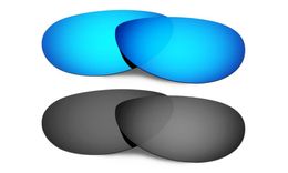 Sunglasses HKUCO Polarised Replacement Lenses For Feedback BlueBlack 2 Pairs9203122