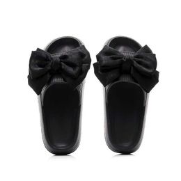 Slippers Slippers Handmade Bow Tie Summer Shoes for Women Non-Slip Thick Beach Sandals Fashion Soft Sole Eva Home Slides H24032652KQ