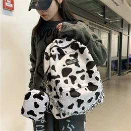 School Bags 2021 Women Backpack Fashion Velvet For Teenage Girls Shoulder Bag Backpacks Students Bagpack Mochila236A