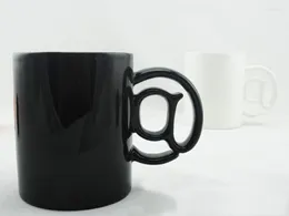 Mugs Big AT Handle Shape Mug Creative Ceramic Office Coffee Tea Cup