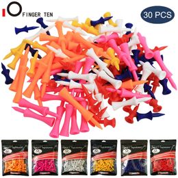 30 Pcs Set Golf Tees Driver Plastic Long Tee 32 39 45 51 58 70 mm Ball Holder Mixed Size Colour Range Training Drop 240323