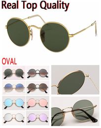 designer sunglasses oval round metal real top quality brand fashion sunglasses for women man with leather case cloth retailing p1240575