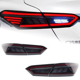 Car LED Taillight For Toyota Camry 20 18-2023 Rear Back Lamps Assembly Trunk Turn Signal Light Accessories