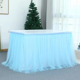 Table Skirt All-purpose Tulle Tutu Wedding Decoration Baby Shower Party Banquet Skirting Home Textile