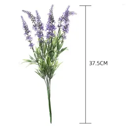 Decorative Flowers Fancy Imitation Flower Artistic Delicate Plastic Gardening Pretty Artificial Lavender Eye-catching