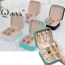 Jewellery Pouches Portable Travel Display Case Boxes Storage Earring Ring Organiser Box