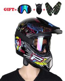 Offroad Motorcycle Helmet Motor Motocross Casque Open Face Offroad ATV Cross Bicycling Goggles Mask Gloves Gifts4220680