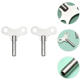 Clocks Accessories 2 Pcs Clock Key Winding For Keys Hair Scrunchies Steel Tools Wrench Clockwork Metal