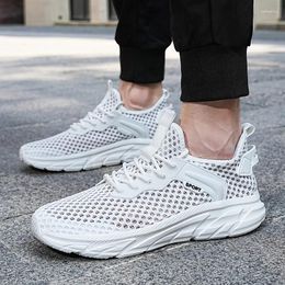 Casual Shoes Men Light Breathable Running 2024 Trend Men's For Man Sneakers White Large Size Mesh Fashion Sports Tennis