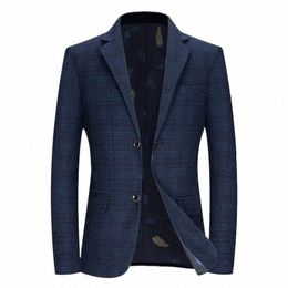 men's casual high-end fi two-color casual young and middle-aged striped blazer jacket volume large affordable large size su p8Vo#