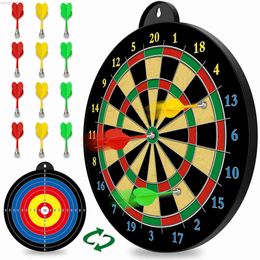 Darts Bristle Dartboard Scoring Dart Deflection for Indoor Game and Party Games Toys Gifts Magnetic target shooting Dart Board 24327