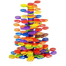 Intelligence toys Montessori Kids Tree Stacking Building Blocks Toys Construction Balance Games Sensory Colour Sorting Interactive Educational 24327