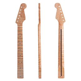 st Grade Canadian Tiger Patterned Wood Electric Guitar Neck Handle for Fender ST