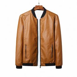 jackets Men Brand Clothing PU Leather Jacket Men Plus Size Blazer Casual Mens Jackets Motorcycle Windbreake 5XL 6XL 7XL 8XL Plus K5OE#