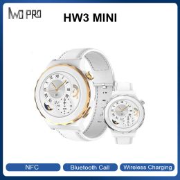 Cases IWO PRO HW3 mini Women's Smartwatch NFC Artificial Intelligence Assistant Leather Strap BT Calling Watch