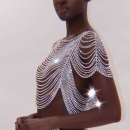 Yiwu Market Wholesale Designer Luxury High Quality Rhinestone Bra Sexy Bikini Tassel Chain Body Glittering Diamond Belly