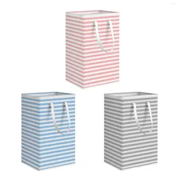 Laundry Bags Basket With Handles Hamper For Girl Collapsible Washing Bin Bedroom