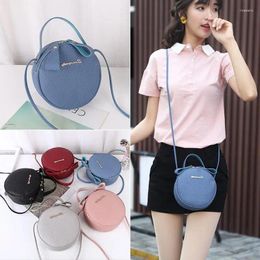 Shoulder Bags Mini Lychee Pattern Portable Small Round Bag Diagonal Phone