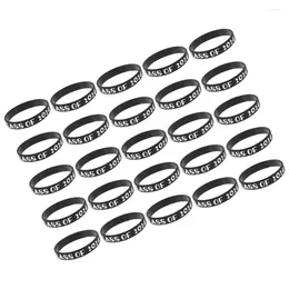 Charm Bracelets 25 Pcs Graduation Wristband Bracelet Silica Gel Silicone For Graduations Class Of 2024 Themed Student