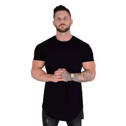 Mens T-Shirts Cotton T Shirt Men Breathable T-Shirt Homme Gyms Fitness Summer Fashion Tight Tops Drop Delivery Apparel Clothing Tees P Dh3Up