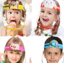 Fashion children mask new boys girls cartoon droplet mask kids transparent hats Lorna glasses A31634995345