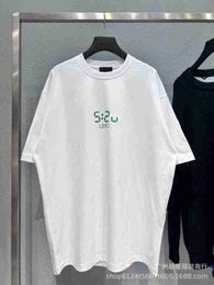 Designer High version ins fashion brand front printing 520 clock glow printing couple casual T-shirt Short Sleeve Tee VURF