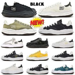 Designer shoes mihara mmy maison yasuhiro outdoor shoes women mens trainers designer Casual Shoes leather canvas low sneakers black white yellow grey big size 36-45