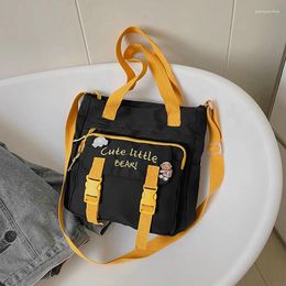 Shoulder Bags Youth Female Canvas Handbags Version Nylon Messenger Bag Student Girl Crossbody Tote School Satchel Bolsa Sac