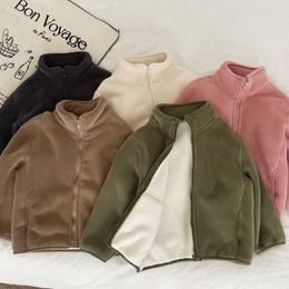 Crianças Casacos Inverno Quente Crianças Roupas Meninos Jaquetas Meninas Criança Ao Ar Livre Roupas Criança Casual Plush Youth Outwears Rosa Branco Verde J7xZ #