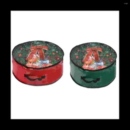 Decorative Flowers Garland Storage Bag Container With Transparent Window Is Convenient For Holiday