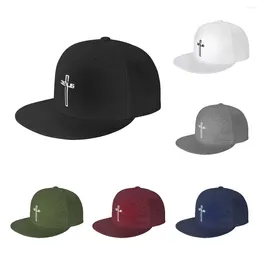 Ball Caps Casual Men Women Christian Jesus Cross Flat Ajustable Hiphop Baseball Hat Snapback Cap Four Seasons Outdoor