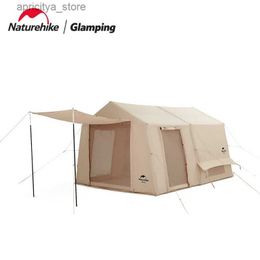 Tents and Shelters Naturehike 2022 New Thickened Air 12X Cotton Inflatable Tent 3-4 Person Camp Tent Outdoor Camping Bedroom One Living Room Tent24327