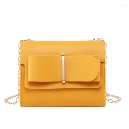 Shoulder Bags Simple Women's Bag Single Slant Pure Colour Leisure Small Fresh Chain Square Designer Messenger Handbags