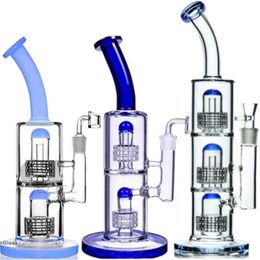 Mobius Thick Glass Bong Hookah Smoking Accessories Pipes Heady Water bongs Beaker Bubbler Dab Rigs With 18mm Glass Ash Catcher