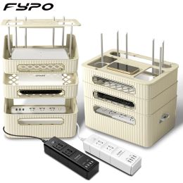 Contenitori Scatola portaoggetti Scatola portacavi Organizzatore di cavi Presa Custodia Router WiFi wireless Bracciale Porta linea dati da tavolo Mensola porta presa